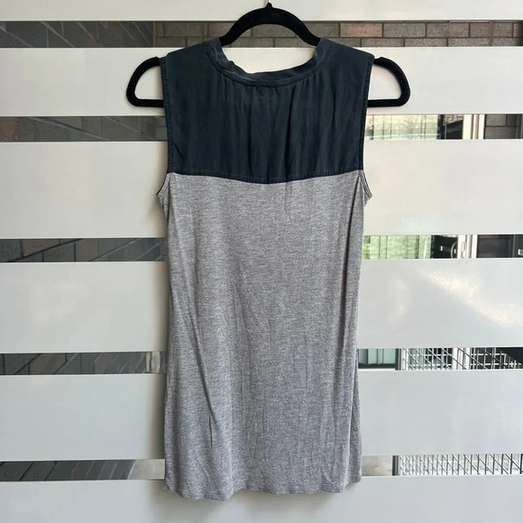 Vince Heather Gray & Black Colorblock Tank Size XS - Picture 5 of 5